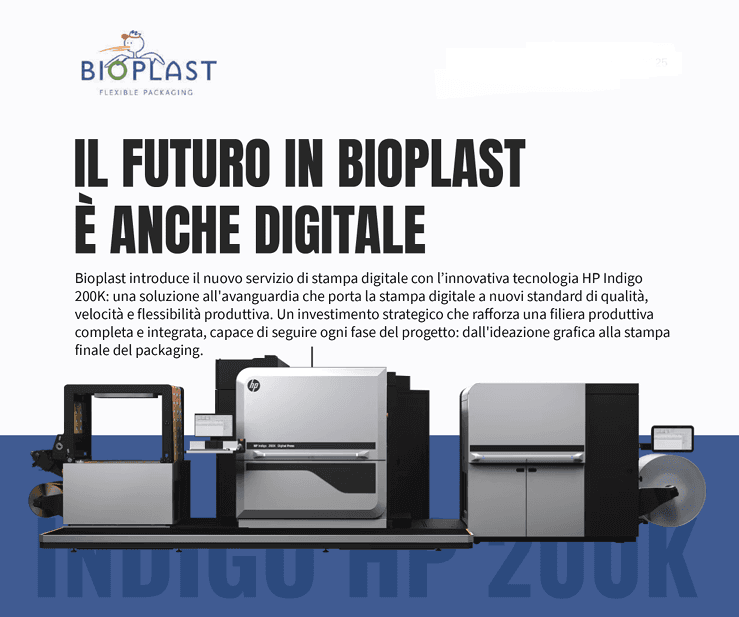 Bioplast introduce la stampa digitale HP Indigo 200K